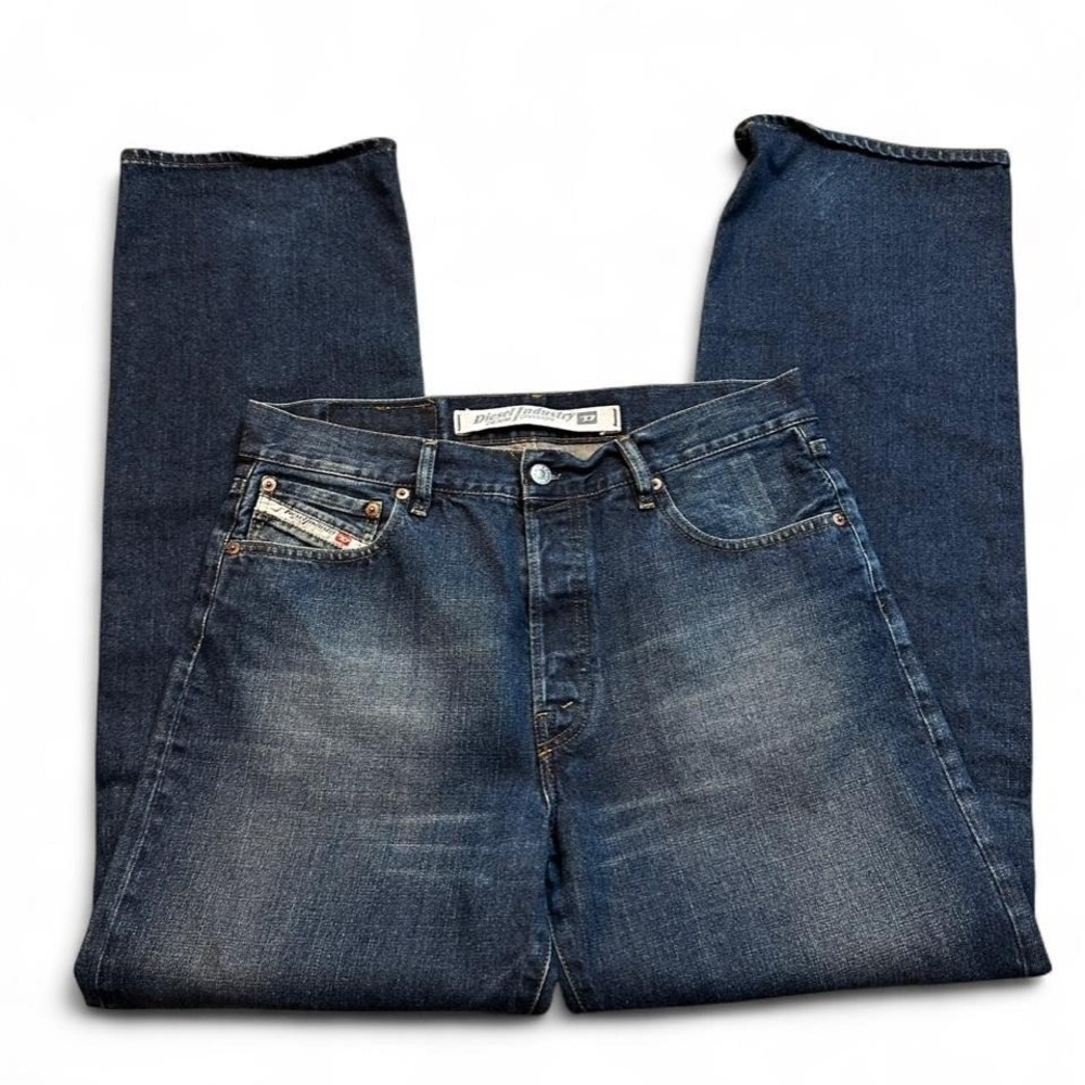 Vintage Diesel Industry Denim Division Jeans Straight Leg Blue Men's Sz 33